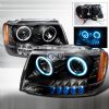 Jeep Grand Cherokee  1999-2004 Black Ccfl Halo Projector Headlights  