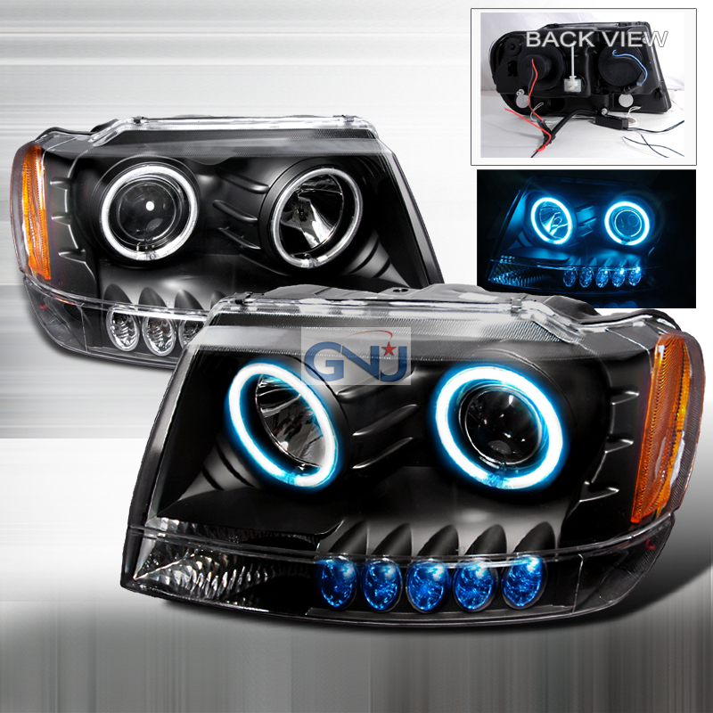 Jeep grand cherokee black headlights #2