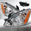 Mitsubishi Lancer  2004-2006 Chrome Ccfl Halo Projector Headlights  