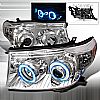 Toyota Land Cruiser  2008-2011 Chrome Ccfl Halo Projector Headlights  