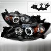 Mazda Mazda 3  2004-2006 Black Ccfl Halo Projector Headlights  