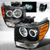 Dodge Nitro  2007-2008 Black Ccfl Halo Projector Headlights  