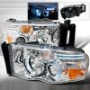 Dodge Ram  2002-2005 Chrome Ccfl Halo Projector Headlights  