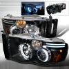 Dodge Ram  2002-2005 Black Ccfl Halo Projector Headlights  