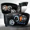 Dodge Ram  2006-2008 Black Ccfl Halo Projector Headlights  