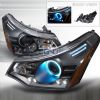 2008 Ford Focus   Black Ccfl Halo Projector Headlights  