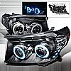 2010 Toyota Land Cruiser   Black Ccfl Halo Projector Headlights  