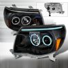 2006 Toyota Tacoma   Black Ccfl Halo Projector Headlights  