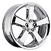 Dodge Charger 2006-2010 20x10 5x115 +18 - SRT8 Replica Wheel - Chrome With Cap 