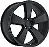 2008 Dodge Charger  20x10 5x115 +18 - SRT8 Replica Wheel - Satin Black With Cap 