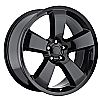 Dodge Charger 2006-2010 20x8 5x115 +45 - SRT8 Replica Wheel - (awd Charger) - Gloss Black With Cap 