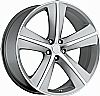 2011 Dodge Challenger  20x9 5x115 +20 - SRT8 Replica Wheel -  Silver Machine Face With Cap 