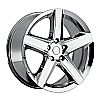 2009 Jeep Grand Cherokee  20x10 5x5 +50 - SRT8 Style Wheel - Chrome With Cap 