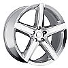 Jeep Grand Cherokee 1999-2010 20x10 5x5 +50 - SRT8 Style Wheel - Polished With Cap 