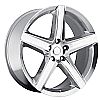 2010 Jeep Grand Cherokee  20x10 5x5 +50 - SRT8 Style Wheel - Polished With Cap 