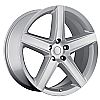 2008 Jeep Grand Cherokee  22x10 5x5 +45 - SRT8 Style Wheel - Silver With Cap 