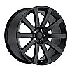 2007 Chrysler 300C  20x9 5x115 +18 - SRT8 Style Wheel - Gloss Black With Cap 