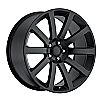 2006 Chrysler 300C  20x9 5x115 +18 - SRT8 Style Wheel - Satin Black With Cap 