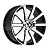 2010 Chrysler 300C  20x9 5x115 +18 - SRT8 Style Wheel - Black Machine Face With Cap 