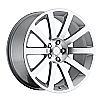 2007 Chrysler 300C  20x9 5x115 +18 - SRT8 Style Wheel - Silver Machine Face With Cap 