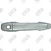 Toyota Prius 2010-2011 (4 Door)  Chrome Door Handle Covers  Works With Smart Key