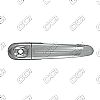 Ford Taurus 2010-2011 (4 Door)  Chrome Door Handle Covers  Se, Sel, Ltd, Sho