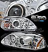 1996 Honda Civic   Projector Headlights - Chrome Housing Clear Lens 