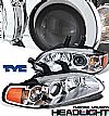 Honda Civic 2dr/3dr 1992-1995 Projector 1 Pc Headlights - Chrome Housing Clear Lens 