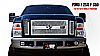 2009 Ford Super Duty (except Harley Edition)  - Rbp Rx-3 Series Studded Frame Main Grille Chrome 3pc