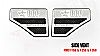 Ford F150  2004-2008 - Rbp Side Vents F250 Style  Chrome 