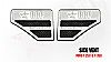 2009 Ford Super Duty (except Harley Edition)  - Rbp Side Vents  Chrome 