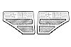 2011 Ford Super Duty (except Harley Edition)  - Rbp Side Vents  Chrome 