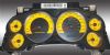 Chevrolet Avalanche 2007-2009  Yellow / Blue Night Performance Dash Gauges