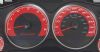 Chevrolet Avalanche 2007-2009  Red / Blue Night Performance Dash Gauges