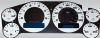 Chevrolet Silverado 2007-2009 Hd White / Blue Night Performance Dash Gauges