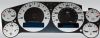 Gmc Sierra 2007-2009 Hd Silver / Blue Night Performance Dash Gauges