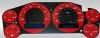 Gmc Sierra 2007-2009 Hd Red / Blue Night Performance Dash Gauges