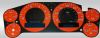 Chevrolet Silverado 2007-2009 Hd Orange / Blue Night Performance Dash Gauges