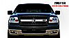 2005 Ford F150 (except Harley Edition)  - Rbp Rx-3 Series Studded Frame Main Grille Black/Chrome 1pc