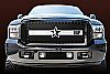 2007 Ford Super Duty (except Harley Edition)  - Rbp Rx-3 Series Studded Frame Main Grille Black/Chrome 3pc