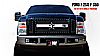 Ford Super Duty (except Harley Edition) 2008-2010 - Rbp Rx-3 Series Studded Frame Main Grille Black/Chrome 3pc