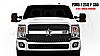2012 Ford Super Duty (except Harley Edition)  - Rbp Rx-3 Series Studded Frame Main Grille Black/Chrome 1pc