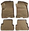 Cadillac Srx 2010-2013 ,  Husky Weatherbeater Series Front & 2nd Seat Floor Liners - Tan