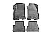 Gmc  Sierra 2007-2013 1500/2500 Hd/3500 Hd,  Husky Weatherbeater Series Front & 2nd Seat Floor Liners - Gray