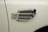 Universal Chrome Side Fender Vents Chrome w/ Mesh Style 