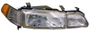 Acura Integra 90-93 Passenger Side Replacement Headlight, Fog Light and Corner Light Combo