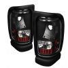 Dodge Ram 1994-2001  Black Euro Style Tail Lights