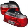 Bmw 5 Series 1997-2000  Red Clear Euro Style Tail Lights
