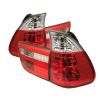 Bmw X5 2000-2005  Red Clear Euro Style Tail Lights