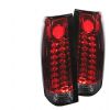 Chevrolet Full Size Pickup 1988-1998  Red Clear LED Tail Lights